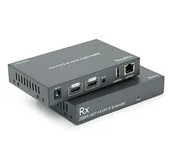 Подовжувач HDMI сигналу через UTP-кабель VEGGIEG VHD012 Extender KVM 1080p, HDMI1.3/HDCP1.4, USB, Audio, 200m