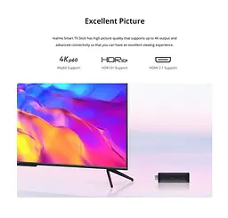 Медіаплеєр Андроид приставка Realme Smart TV Box Stick TV 4K EU Android 11 2/8Гб - мініатюра 3