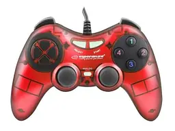 Геймпад GX400 "Fighter", Dark Red, USB, вібрація Esperanza teh0028542 - мініатюра 3