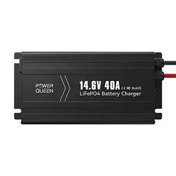 Зарядний пристрій для акумуляторних батарей LiFePO4 14.6V/40A Power Queen P12V40A-BCHA-Y (44-00529) - мініатюра 2