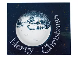 Блюдо для торта з лопаткою Lefard New Christmas 26 см (924-723) - мініатюра 2