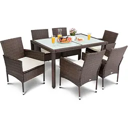 Садові меблі Di Volio VERONA 6+1 коричнева - мініатюра 2