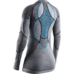 Термокофта X-Bionic Apani 4.0 Merino Shirt Round Neck Long Sleeve Women XS Синій (1068-AP-WT06W19W XS B284) - мініатюра 2