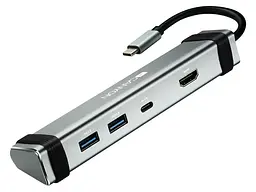 Мультипортовий адаптер Canyon USB Type-C Multiport Hub 4-in-1 (CNS-TDS03DG)