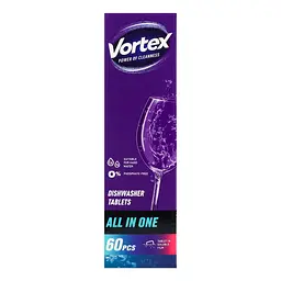 Таблетки для посудомийної машини Vortex All in One 60 шт.  - мініатюра 9