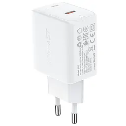 МЗП Acefast A21 PD30W GaN (1USB-C) White