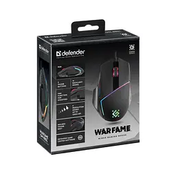 Мишка Defender Warfame GM-880L USB Black (52880) - мініатюра 4