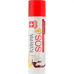 Бальзам для губ Eveline живильно-відновлюючий SOS 100% Organic Argan Oil, Coconut Dream, SPF 10, 4,5 г - мініатюра 2
