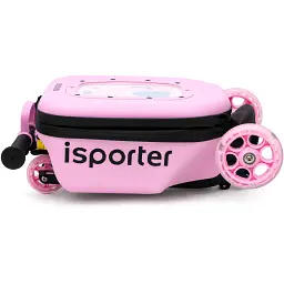 Самокат iSporter Travel 2в1 з валізою рожевий (K3_Pink)