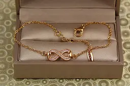 Браслет Xuping Jewelry нескінченність 18 см золотистий