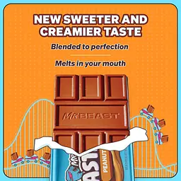 Шоколадний батончик Feastables MrBeast Peanut Butter Milk Chocolate Bar з арахісовою пастою 35 г - мініатюра 2