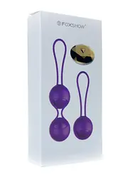 Вагінальні кульки B - Series Fox Kegel Balls Set (фіолетовий) - мініатюра 8