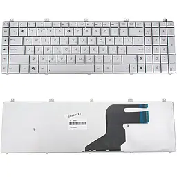 Клавіатура для ноутбука ASUS (N55 N75 X5QS) rus сріблястий (N75 version)