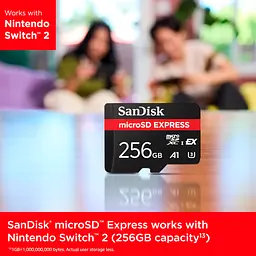 Карта пам'яті SanDisk 256GB microSDXC class 10 UHS-I U3 A1 Express (SDSQXFN-256G-GN4NN) - мініатюра 3