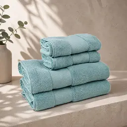 Рушник махровий LoveYouHome однотонний тіфані 50 x 80 см (ly60200) - мініатюра 4