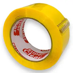 Скотч пакувальний Super Clear жовтий 120 м 45 мкм (6521683180) - мініатюра 4