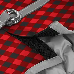 Шлея для собак м'яка Waudog Clothes Шотландка червона, з QR паспортом, ХS2, 28-31х20-22 см (2985) - мініатюра 3