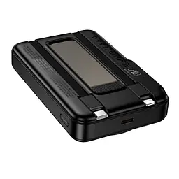 Power bank Hoco Q48 10000mAh PD 20W 3в1 магнітний з функцією бездротової зарядки чорний - мініатюра 6