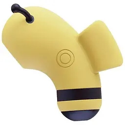 Вакуумний стимулятор з мікрострумами CuteVibe Beebe Yellow на палець - мініатюра 3