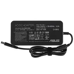 Блок живлення для ноутбука Asus 20V, 14A, 280W, 7.4x5.0-PIN, black (сетевий кабель в комплекті)