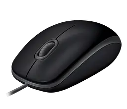 Миша Logitech B110 Silent, Black, USB, оптична, 1000 dpi, 3 кнопки, 1.8 м (910-005508) - мініатюра 2