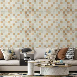Панель стінова Sticker Wall 3D 700х700х4мм Мозаїка бежева SW-00002011 - мініатюра 5