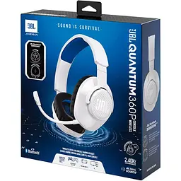 Ігрова гарнітура JBL Quantum 360P White (JBLQ360PWLWHTBLU) - мініатюра 8