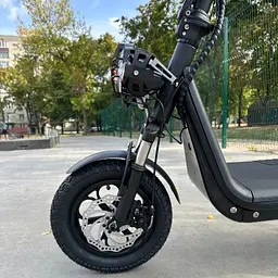 Електросамокат EVOBIKE Zen U12 MAX 2025 року чорний | електросамокат з трьома фарами, корзинкою та багажником - мініатюра 4
