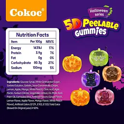 Желейні цукерки Cokoc Halloween 5D Peelable 60г - мініатюра 8