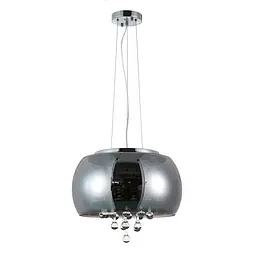Світильник підвісний LED Levistella 800P8057 led (400*205) SM, 18W, чорний метал + скло, для вітальні