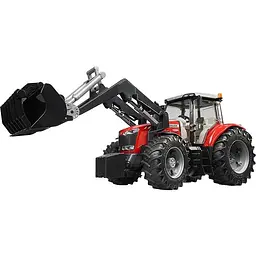 Іграшкова машинка Bruder Трактор Massey Ferguson 7624 з переднім навантажувачем 1:16 (03047) - мініатюра 3