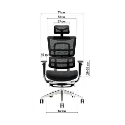 Офісне крісло GT Racer X-801L Black (X-801L Black (W-21)) - мініатюра 5