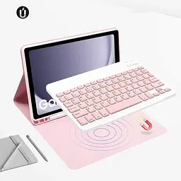 Чохол-книжка BeCover з бездротовою клавіатурою для Samsung Galaxy Tab A9 SM-X115 8.7" Pink (712359) - мініатюра 3