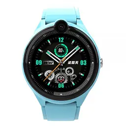 Смарт-годинник дитячі з відеодзвінком Wonlex KT26 Original WI-FI GPS SIM-карта Blue (18341) - мініатюра 2