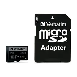 Карта пам'яті Verbatim 32GB microSDXC class 10 UHS-III PRO (47041)