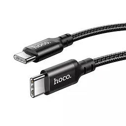 Зарядний кабель швидкого заряджання Hoco X14 Double speed на 60W з роз'ємом Type-c to Type-c чорний - мініатюра 3