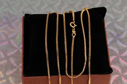 Ланцюг Xuping Jewelry венеціанське плетіння 50 см 1,5 мм золотистий