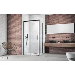 Душові двері Radaway Idea Black KDJ 130x200,5 фронтальна ліва частина (387043-54-01L) - мініатюра 7