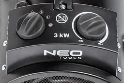 Теплова гармата Neo Tools 3 кВт, площа обігріву 30 в.м., підлоговий, чорний (90-068) - мініатюра 5