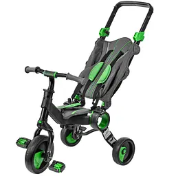 Триколісний велосипед Galileo Strollcycle Black зелений (GB-1002-G) - мініатюра 2