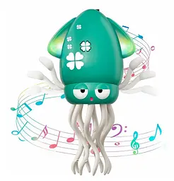 Танцюючий восьминіг Squid Electric Dance музична іграшка для дітей Зелений - мініатюра 3