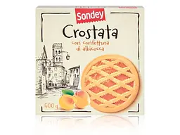 Пиріг Sondey Crostata con confettura di albicocca Абрикосовий 500 г