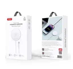 Бездротовий зарядний пристрій XO CX022 Magnetic 15W PD Type-C 1.2m White (32869_2954945) - мініатюра 3