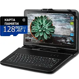 Планшет телефон Hoozo X1001 Full HD 32Gb LTE Jet Black + Чохол-клавіатура + Карта пам'яті 128GB - мініатюра 2