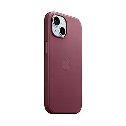 Чехол для Apple iPhone 15, FineWoven Case with MagSafe, бордовый, защитная накладка из материала FineWoven, противоударный, для iPhone, защита всего корпуса, поддержка беспроводной зарядки и MagSafe, (ARM71976) - мініатюра 2