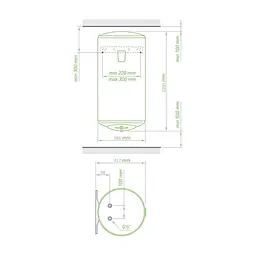 Бойлер Tesy Bilight Slim 80 (304131) - мініатюра 2