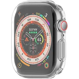 Чохол-накладка DK для Apple Watch 42mm (Series 10) Silicone Face Case (clear) - мініатюра 3