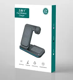 Бездротова зарядна станція OJD-95 Wireless Charger Stand (з функцією MagSafe) 15W - мініатюра 6