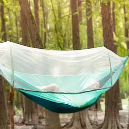Гамак із антимоскідною сіткою Xiaomi ZaoFeng HW070202 (270 x140 cm) Бірюзовий - мініатюра 5