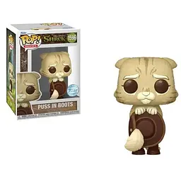 Фігурка Funko Pop Шрек Кіт у чоботях Shrek Puss in Boots Brown 10 см FP S P 1596